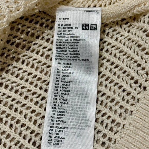 Uniqlo Mesh Crew Neck Jumper - Picture 2 of 4